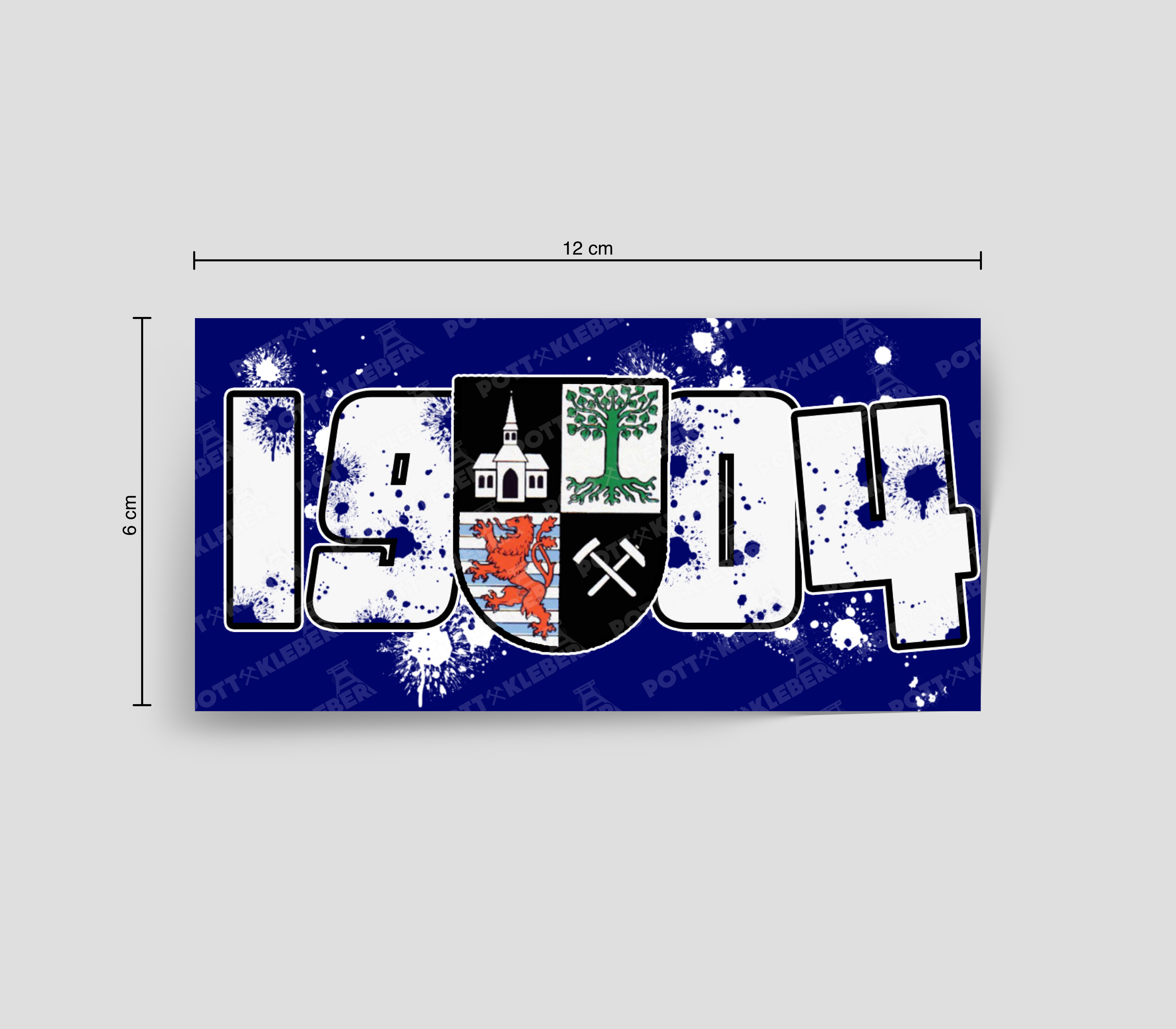 50x : 1904 GE Wappen Blau&Weiss Punkte Style | Nr.13
