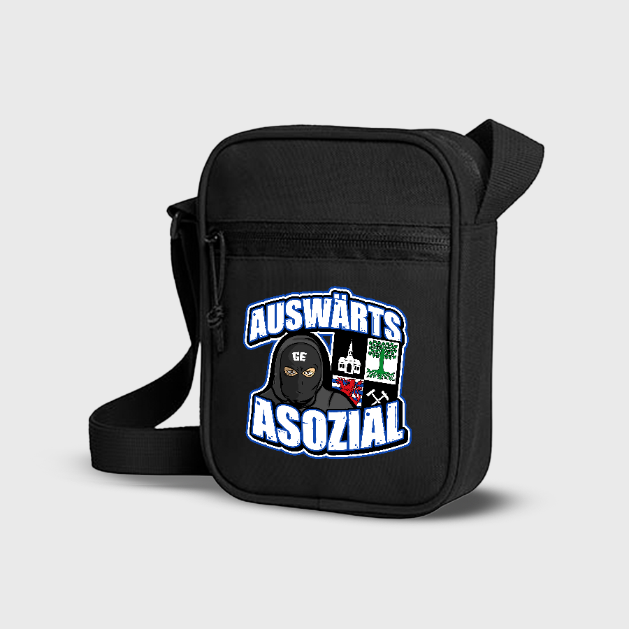 Auswärts Asozial - Umhängetasche Bag