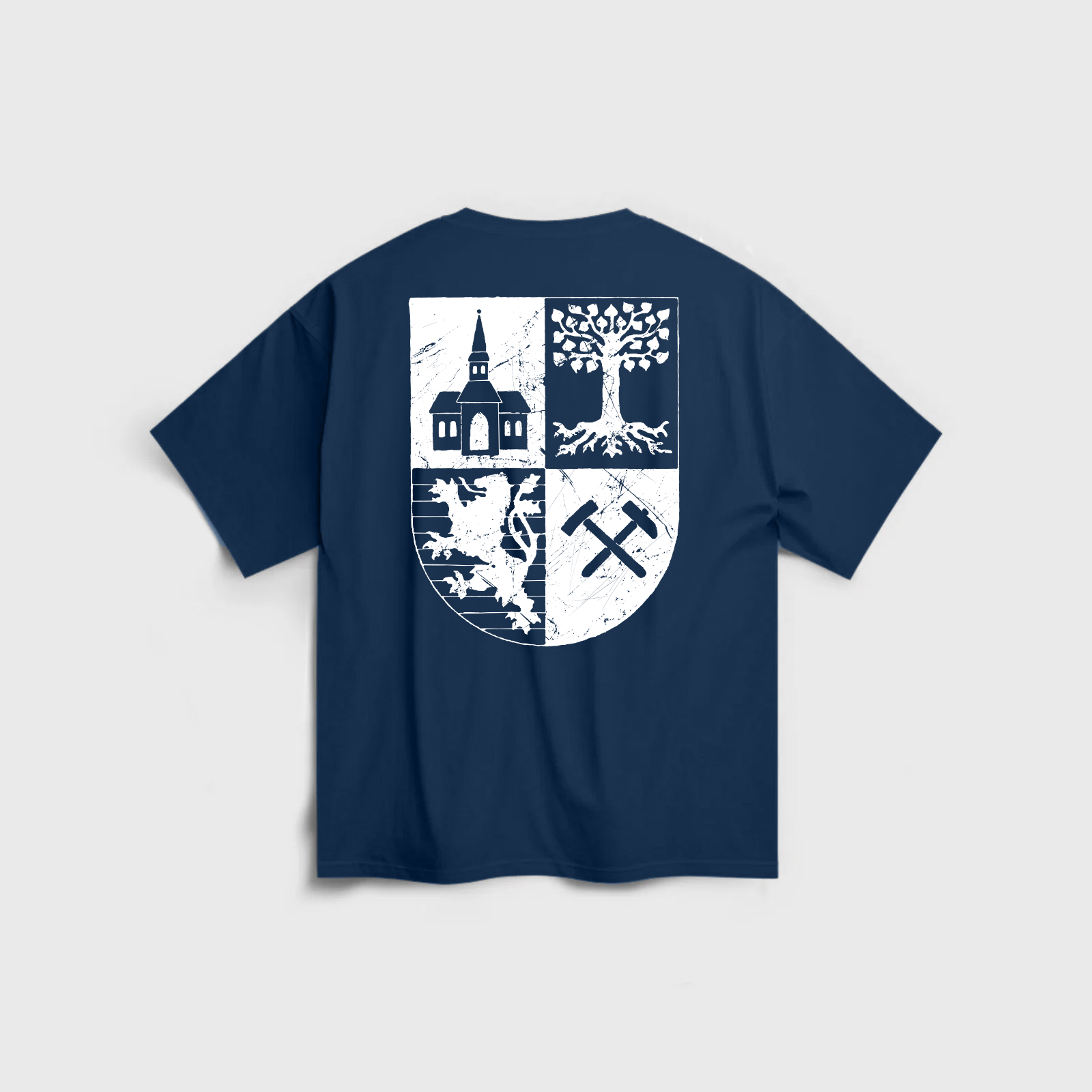 GE Wappen Oversize Blau T-Shirt Limited Edition