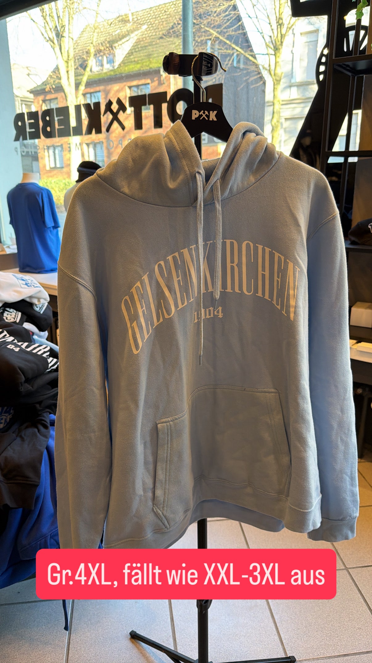 Gelsenkirchen 1904 Hoodie Sonderpreis Gr.3XL - Pott Kleber 