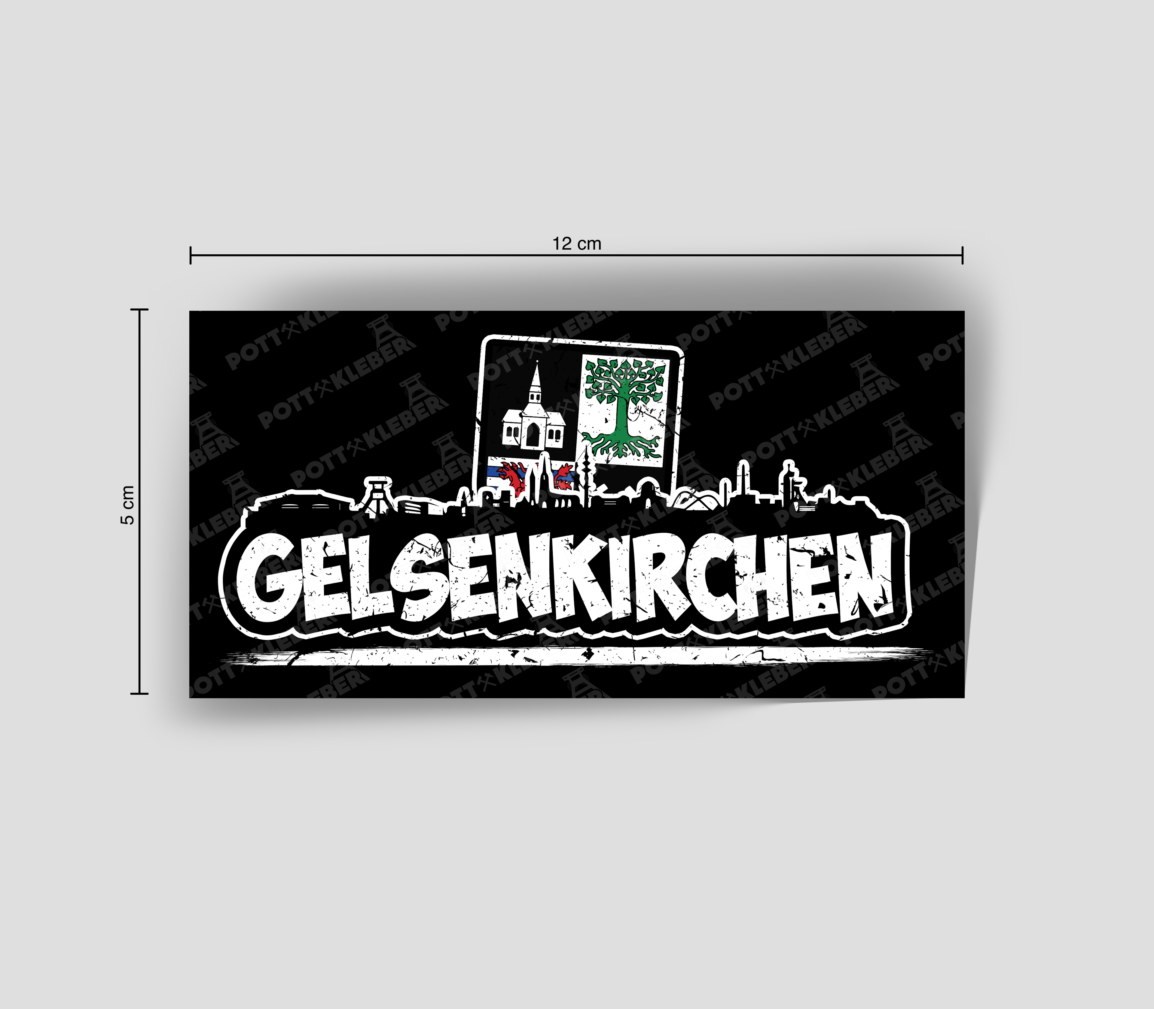 Nr.47 ,,Gelsenkirchen Skyline Schwarz Weiß''