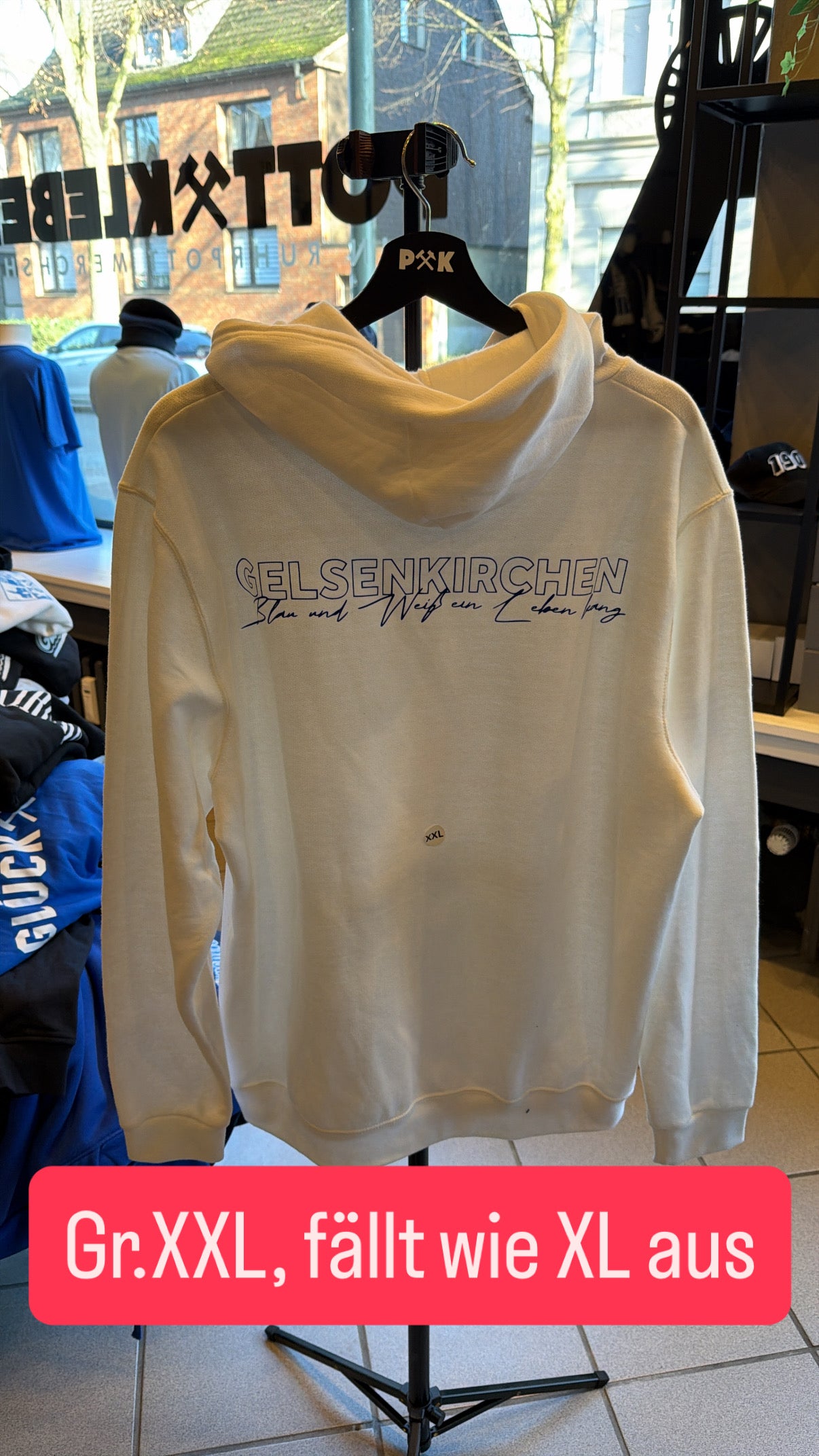 Gelsenkirchen Backprint Hoodie Sonderpreis Gr.XL