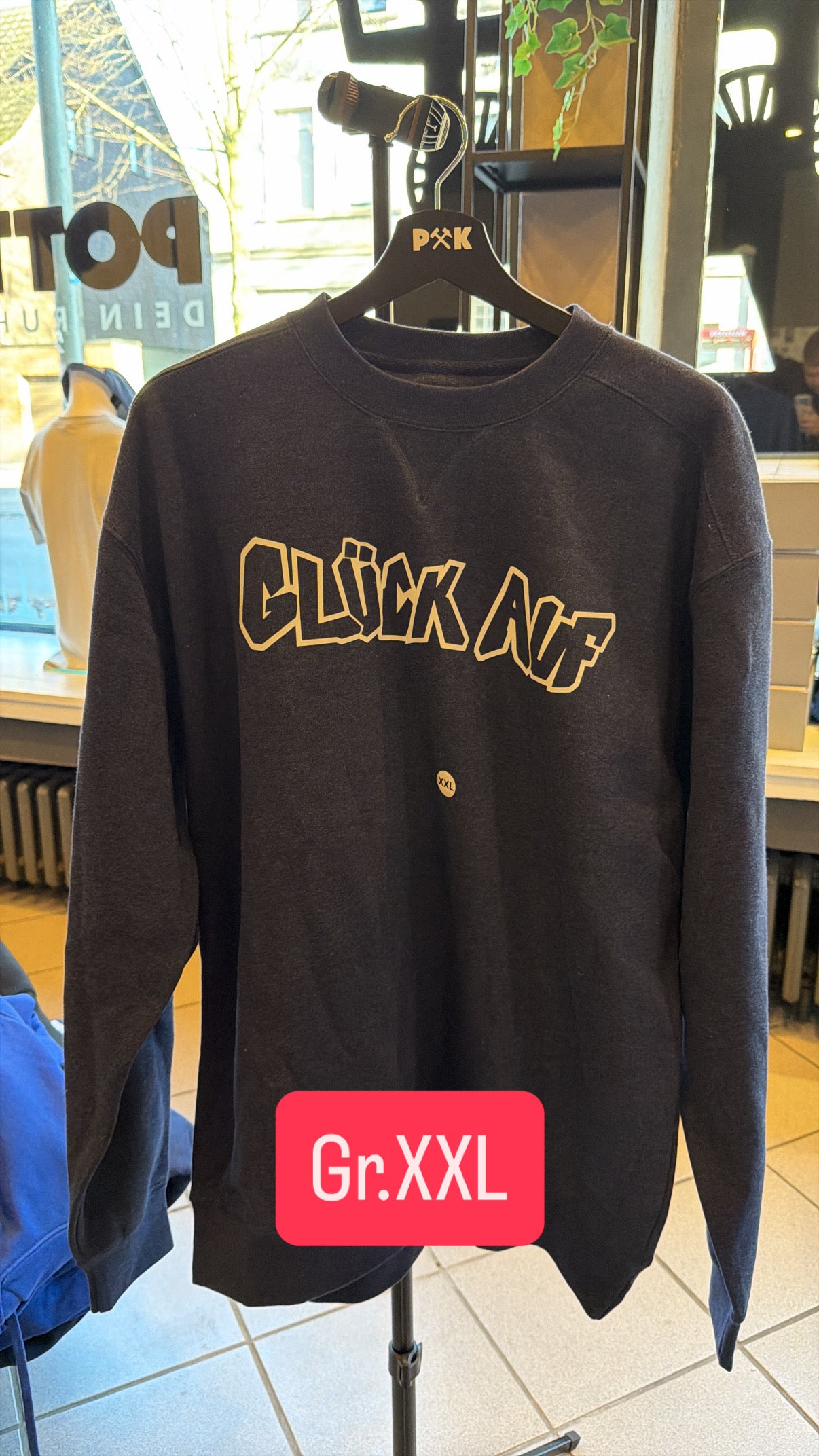 Glück Auf Graffiti Sweatshirt Sonderpreis Gr.XXL