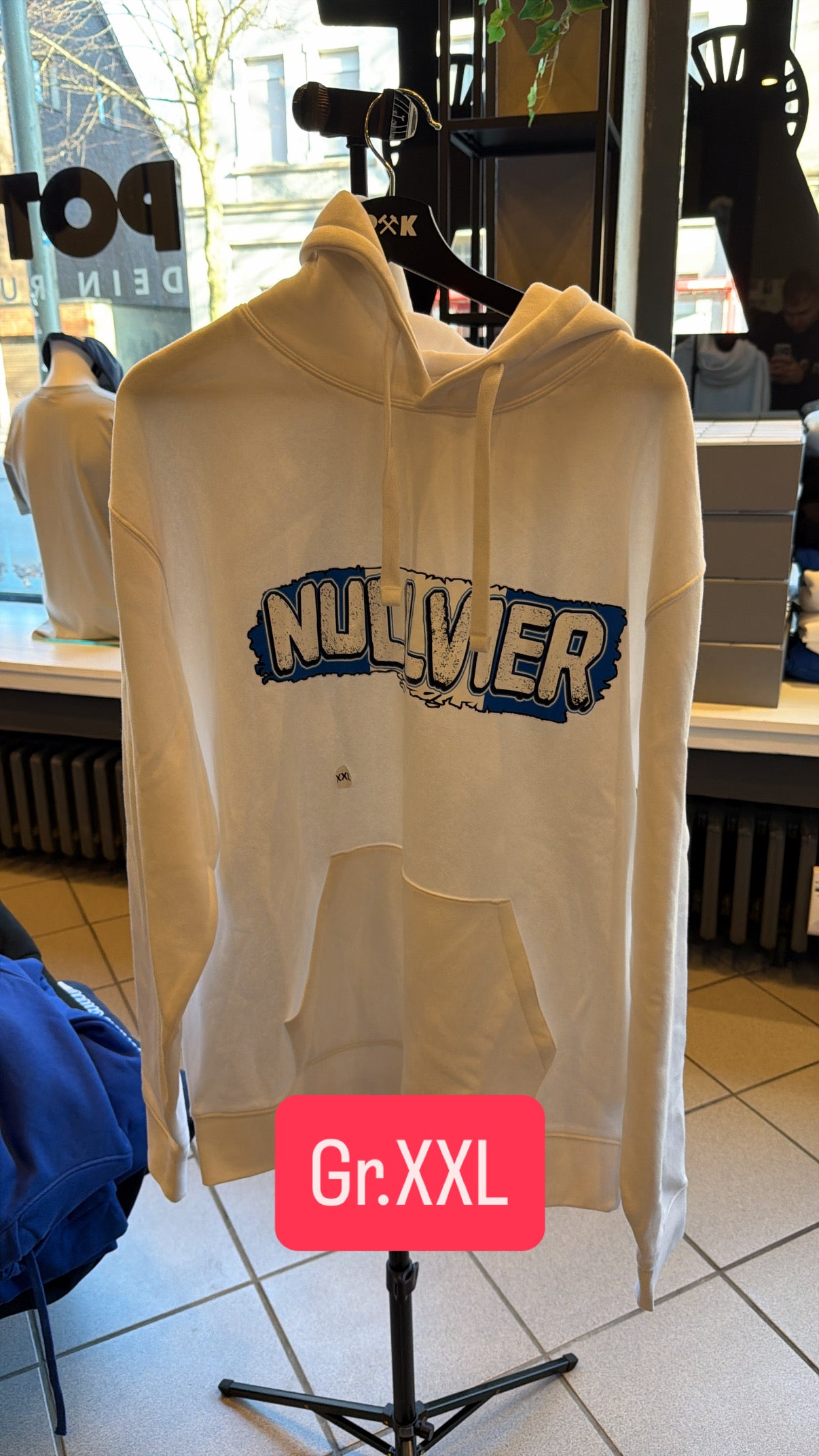 Null Vier Hoodie Sonderpreis Gr.XXL - Pott Kleber 