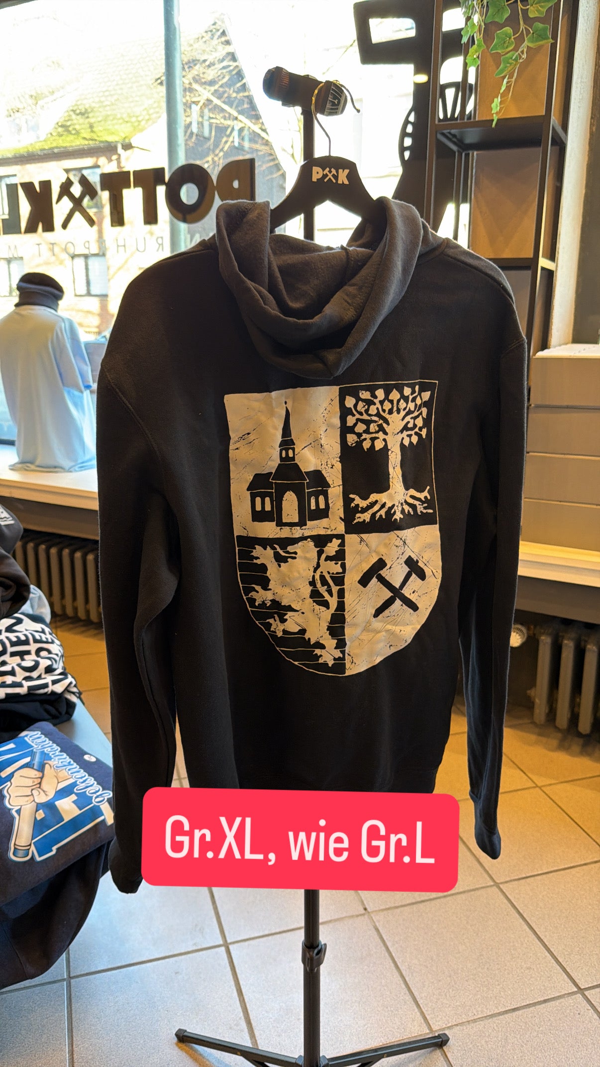 GE Wappen Weiß Hoodie Sonderpreis Gr.L