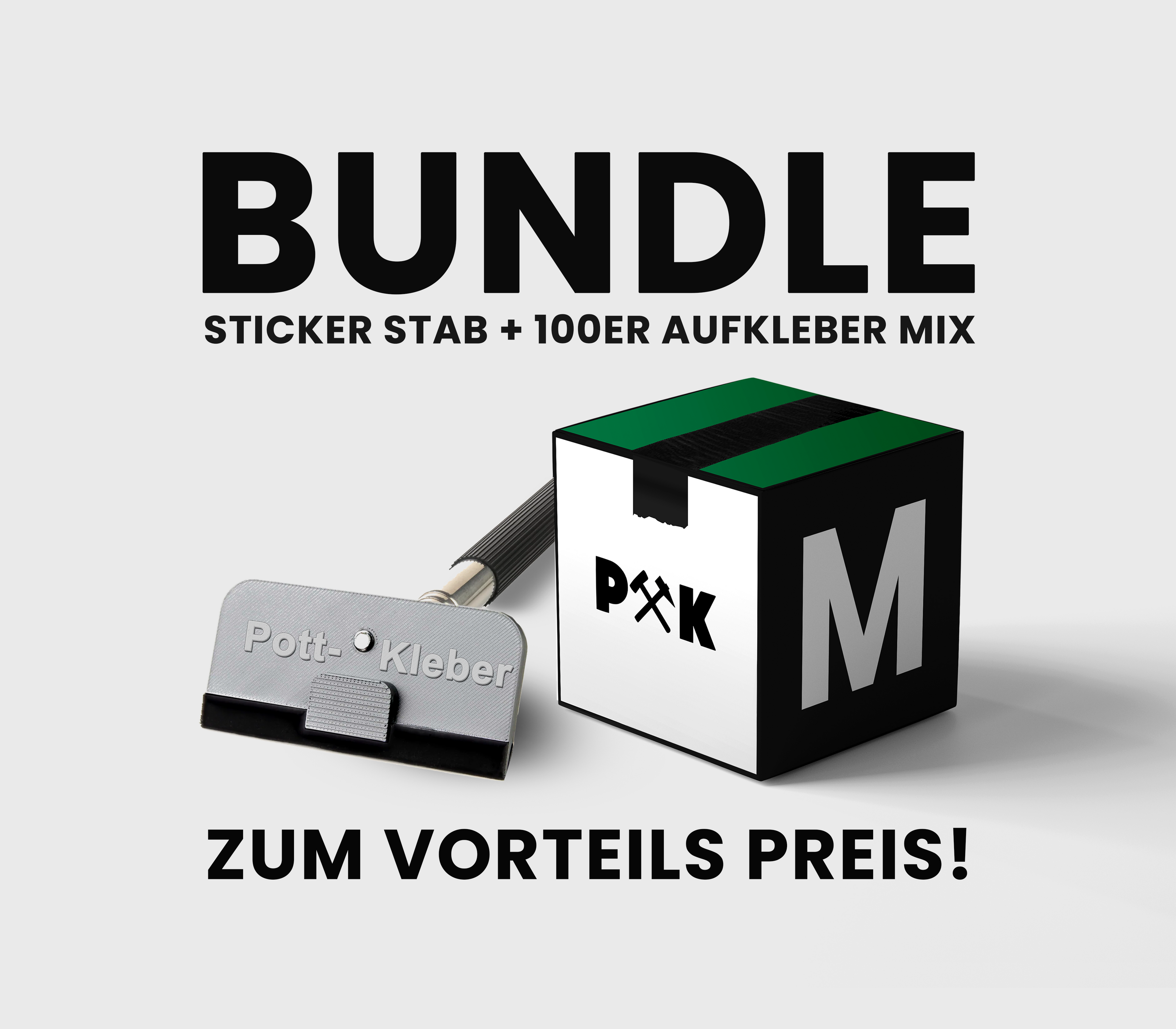 Sticker Aufkleber Stab Bundle