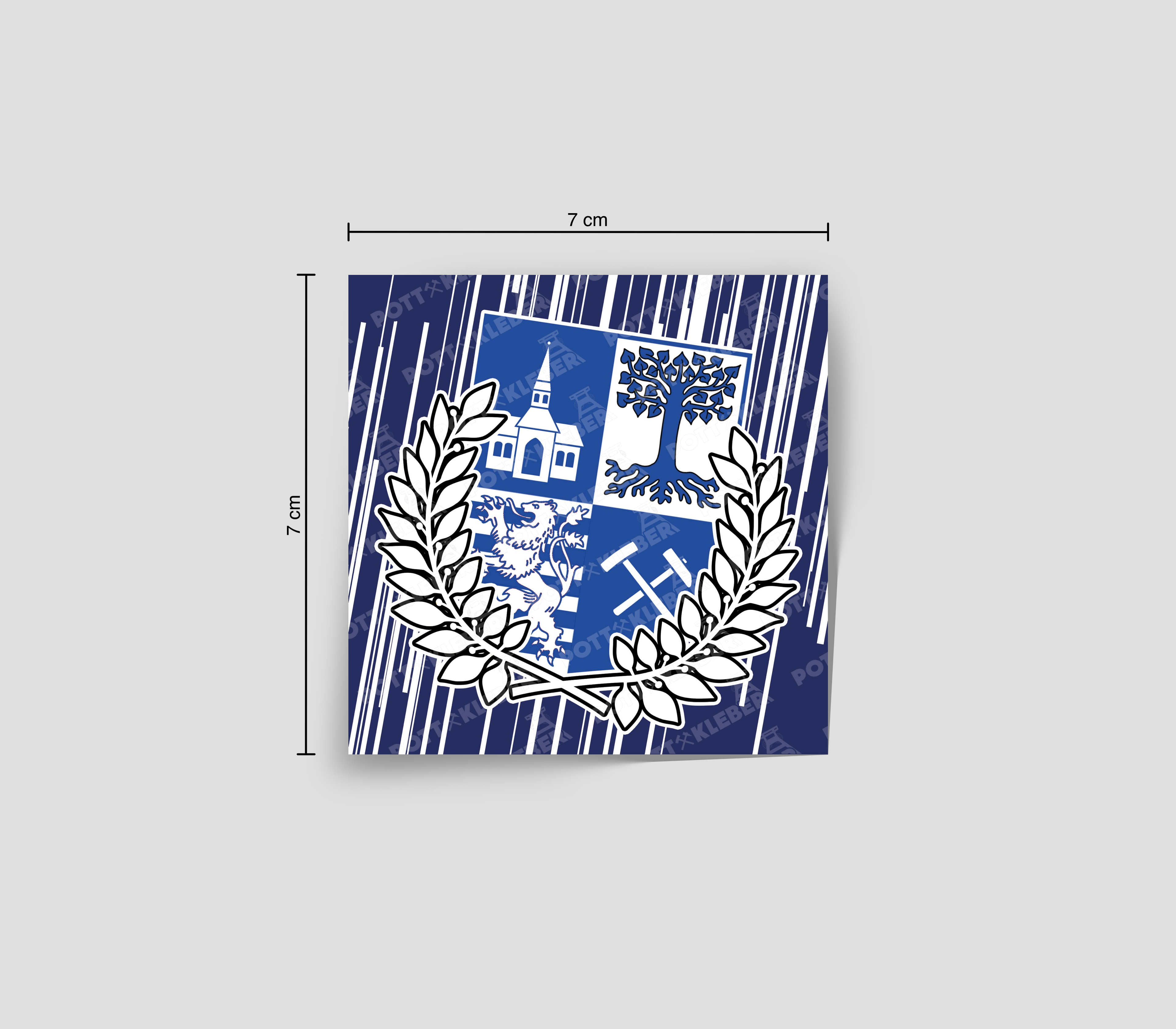 GE Wappen Streifen Blau & Weiss | Nr.111