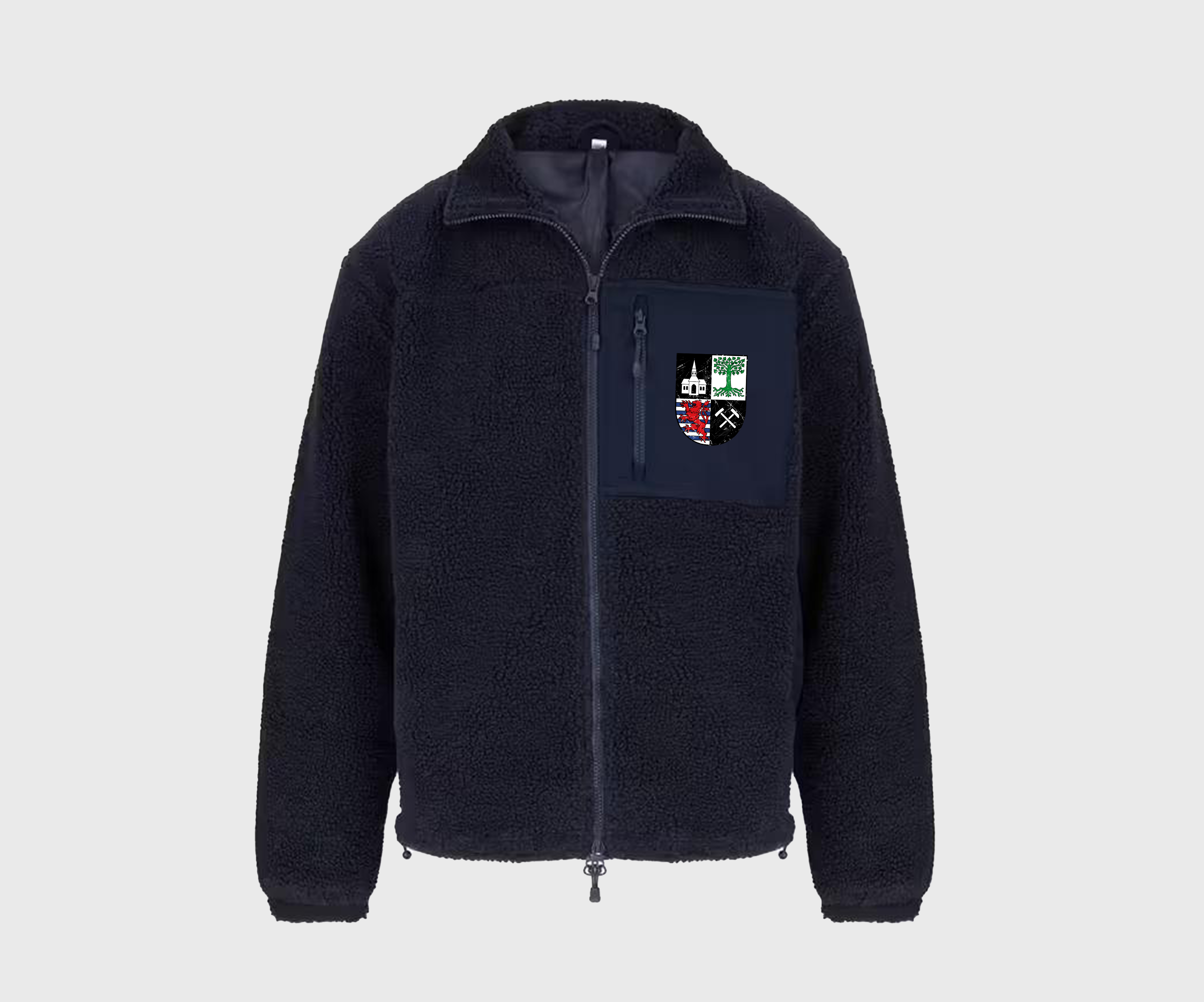 GE Wappen Bunt - Sharper Teddy Jacke Blau