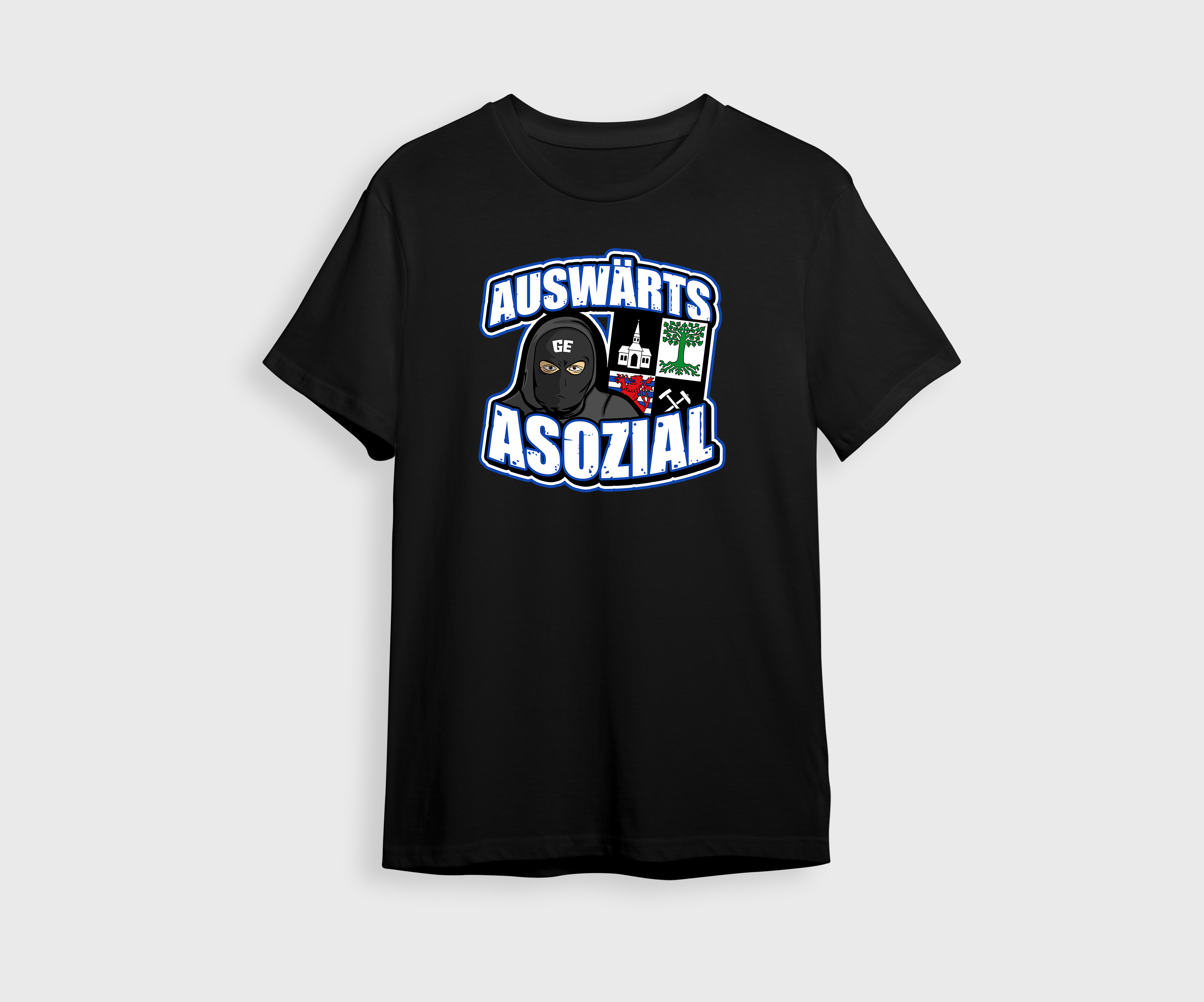 Auswärts Asozial T-Shirt