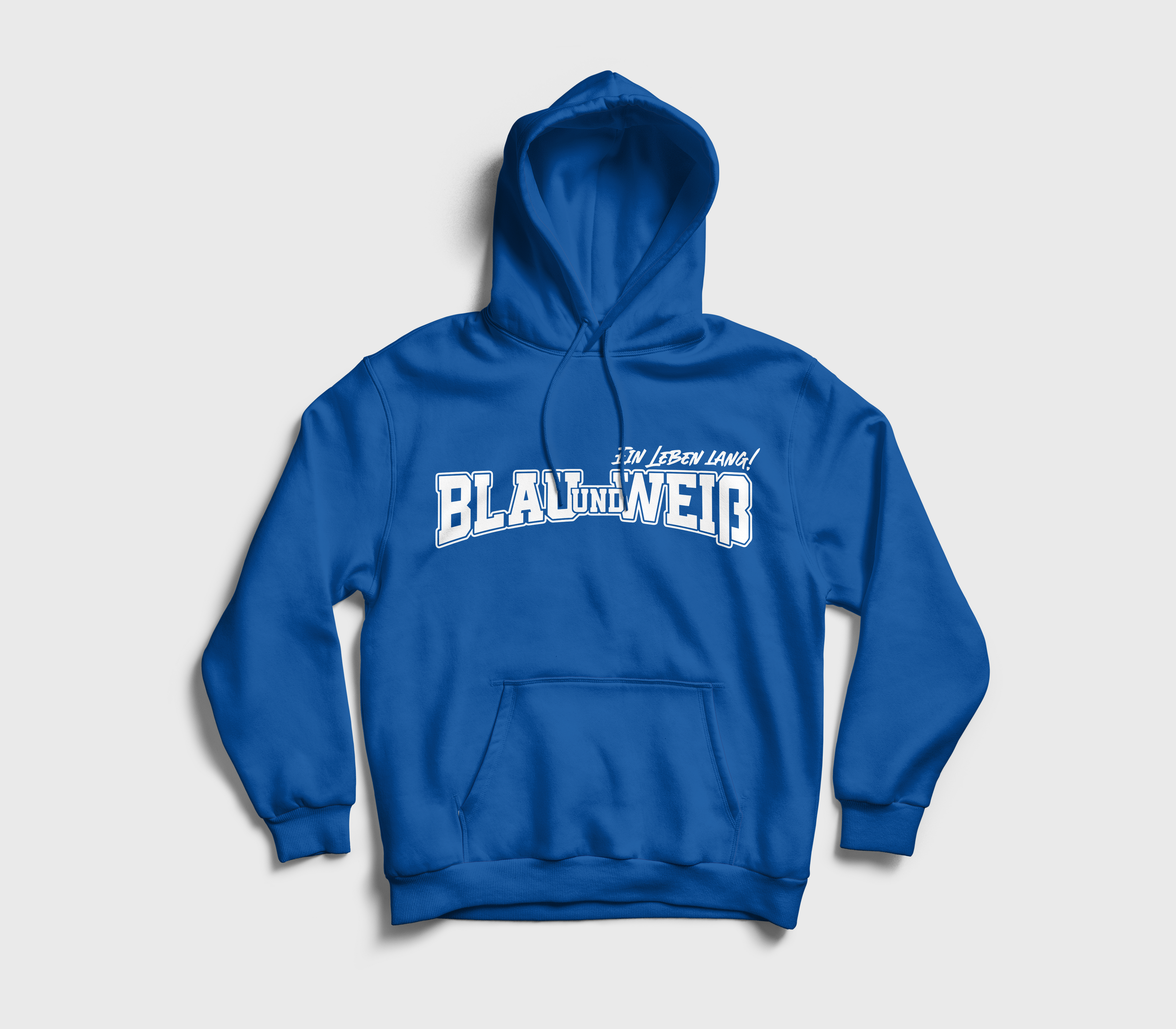 Blau und Weiß Ein Leben lang - Hoodie/Pullover