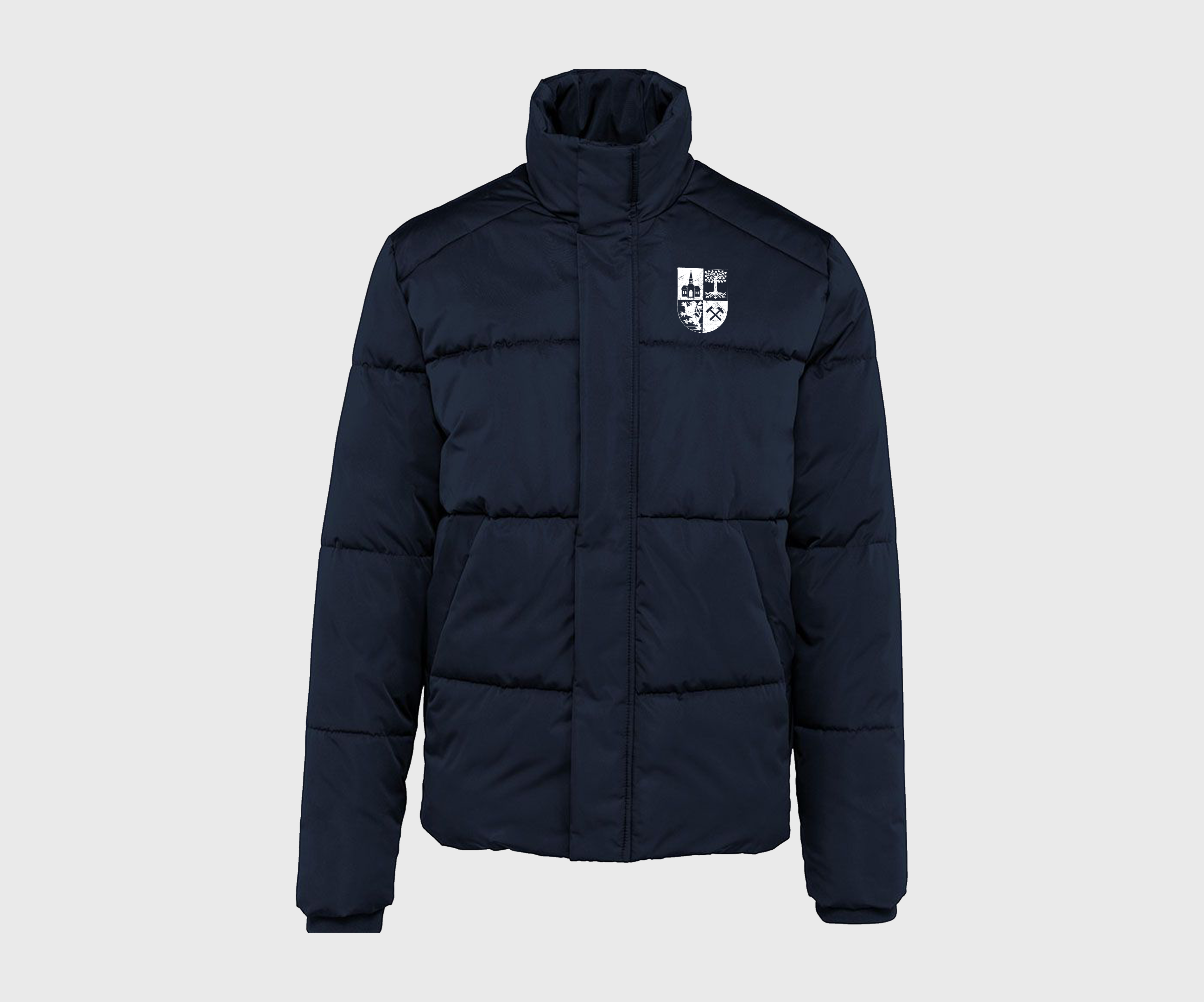 GE Wappen Weiß - Stepp Jacke Winter Jacke